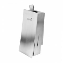 SABONETEIRA INOX E DISPENSER DE ÁLCOOL GEL SLIM NOBLE